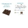 Gỗ nhựa ốp trần, tường Ecoplast W01B (3 Sóng cao)