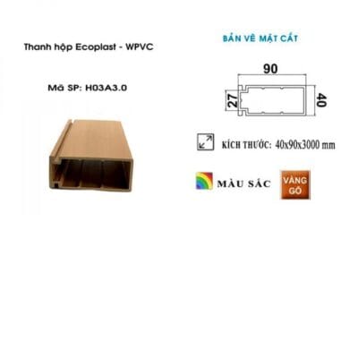 Thanh hộp nhựa – H03A