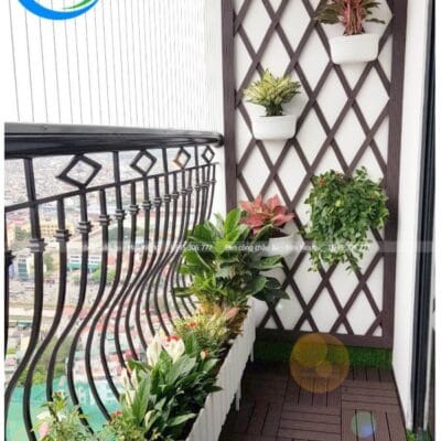 Mẫu trang trí ban công royal