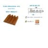 Gỗ nhựa ốp trần, tường Ecoplast W03A ( 4 Sóng nhỏ)