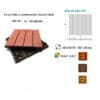 Vỉ sàn nhựa Composite - Đỏ sậm