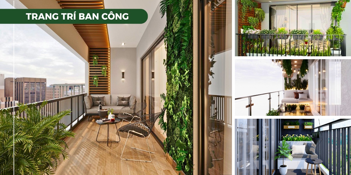 Thiết kế trang trí ban công chung cư tại Hà Nội