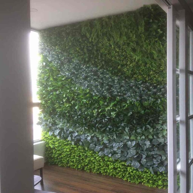 Tường cây giả nhà riêng