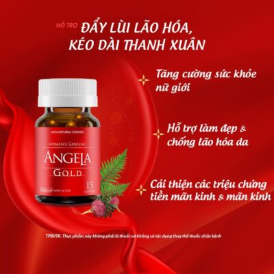 [LIVE] Combo 2 Hộp 60v Tặng Angela 15v - Viên Uống Angela Gold Hỗ Trợ Sắc Đẹp, Sinh Lý Nữ Và Sức Khỏe
