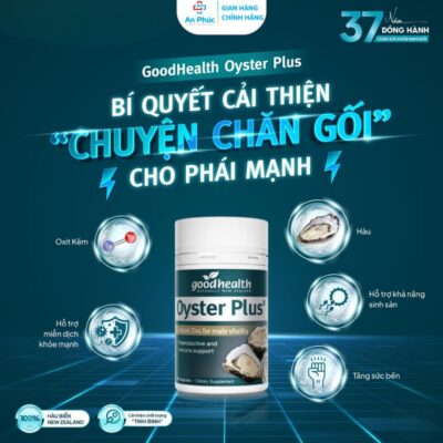 [COMBO 3 TẶNG 1 DATE XA] Viên Uống Tinh Chất Hàu Lùn Goodhealth Oyster Plus 60Viê - Tăng Sinh Lý Nam
