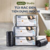 inochi Lô túi rác tiện dụng Soji 4 cuộn x 10L/25L/50L, kháng khuẩn và khử mùi tốt, túi có quai