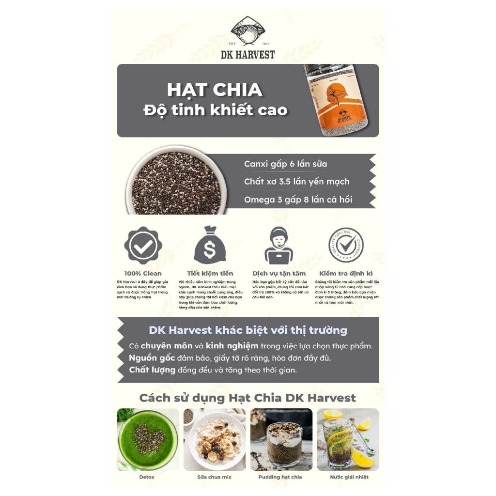 Hạt chia shot DK Harvest nhập khẩu (1 hộp 15 shot) 15x6g - giảm cân, giàu omega3 Hạt chia shot DK Harvest nhập khẩu (1 hộp 15 shot) 15x6g - giảm cân, giàu omega3