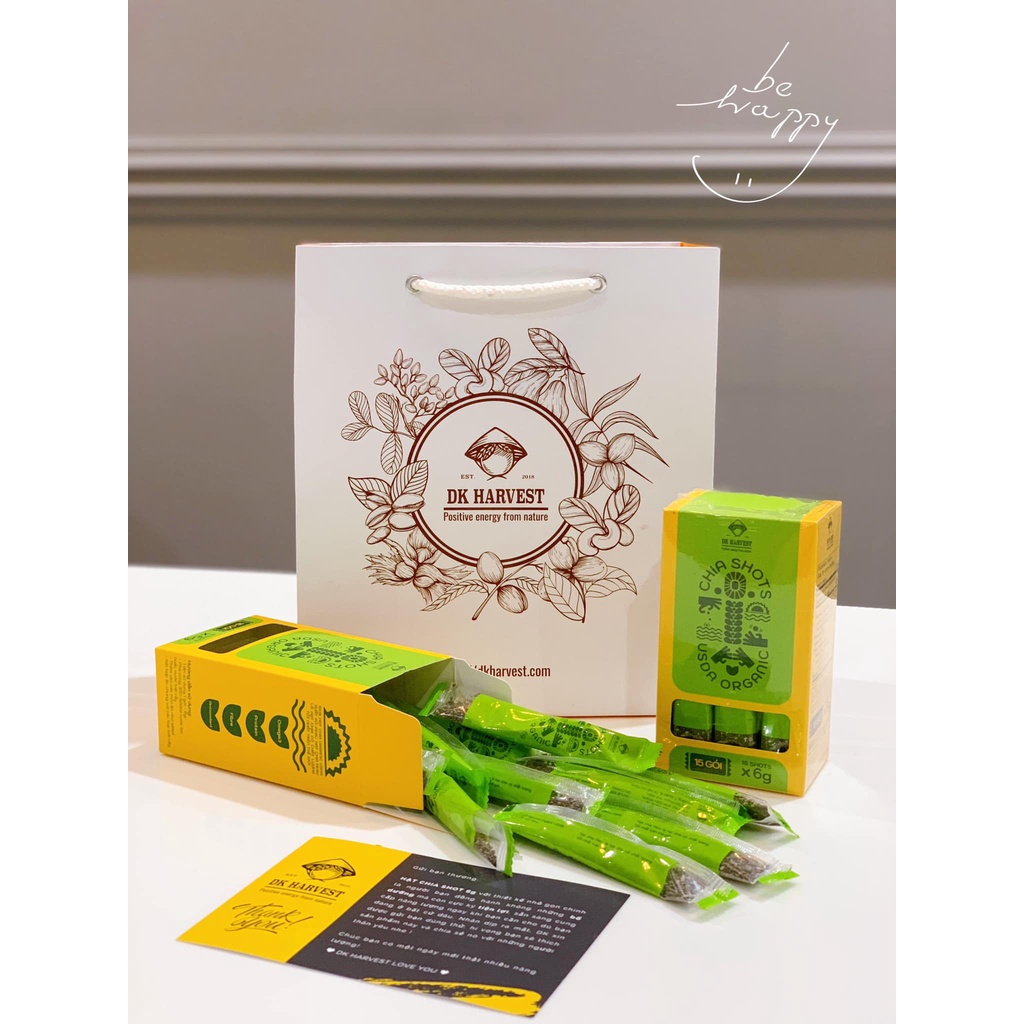 Hạt chia shot DK Harvest nhập khẩu (1 hộp 15 shot) 15x6g - giảm cân, giàu omega3 Hạt chia shot DK Harvest nhập khẩu (1 hộp 15 shot) 15x6g - giảm cân, giàu omega3