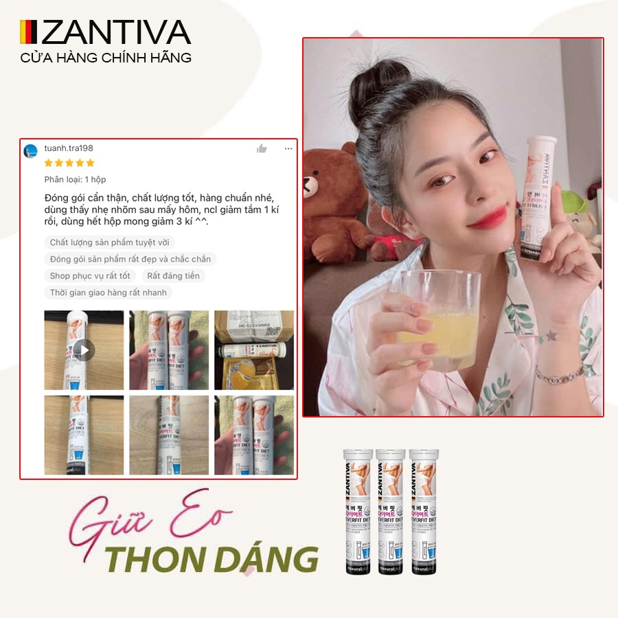 Viên Sủi Giảm Cân Cấp Tốc Zantiva Everfit Diet Chính Hãng Giảm cân nhanh không phải thuốc giảm cân Viên Sủi Giảm Cân Cấp Tốc Zantiva Everfit Diet Chính Hãng Giảm cân nhanh không phải thuốc giảm cân