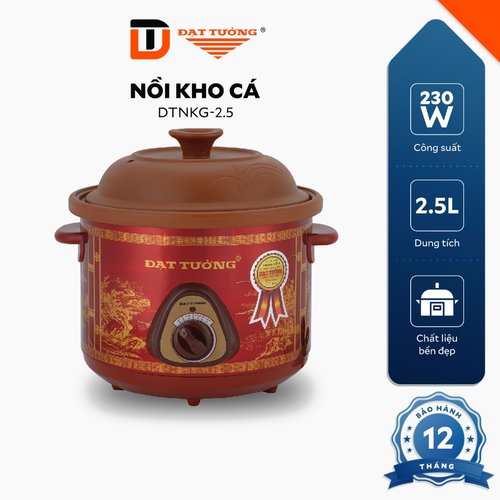 Nồi nấu chậm ĐẠT TƯỜNG nồi điện đa năng ruột gốm sứ - hàng chính hãng Nồi nấu chậm ĐẠT TƯỜNG nồi điện đa năng ruột gốm sứ - hàng chính hãng