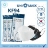 [SET 50 CÁI] Khẩu trang KF94 UNI MASK 4 lớp kháng khuẩn, kiểu dáng 4D Hàn Quốc hàng chính hãng chống bụi mịn