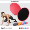 [1 Cặp] Đĩa trượt hỗ trợ tập Yoga - Đĩa Tròn 18x18cm, Chất Liệu nhựa ABS và xốp - DiaTruot