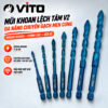 Mũi Khoan V2 Đa Năng Chuyên Gạch Men Cứng HEX-9 Độ Cứng HRC 40 VITO VT00014