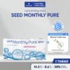Kính áp tròng 1 tháng SEED Monthly Pure Moisture lens trong suốt không màu có độ cận Lens Optic