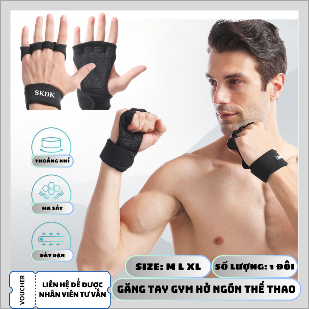 Găng tay tập gym SKDK 304 - Găng tay tập gym kết hợp bảo vệ cổ tay thời trang chính hãng SKDK ( mới) Găng tay tập gym SKDK 304 - Găng tay tập gym kết hợp bảo vệ cổ tay thời trang chính hãng SKDK ( mới)