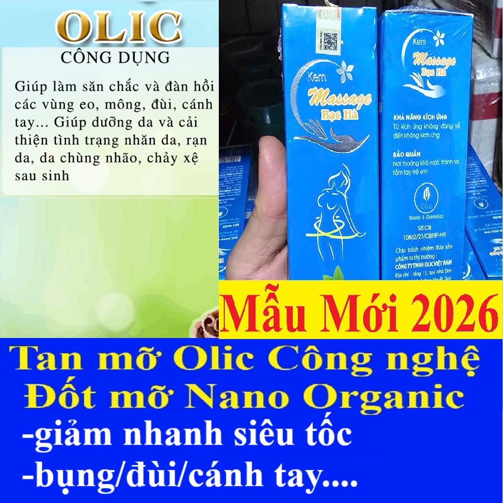 Kem quế olic kem tan mỡ giảm mỡ thừa gel săn chắc 100ml chính hãng (kem massage bạc hà) Kem quế olic kem tan mỡ giảm mỡ thừa gel săn chắc 100ml chính hãng (kem massage bạc hà)
