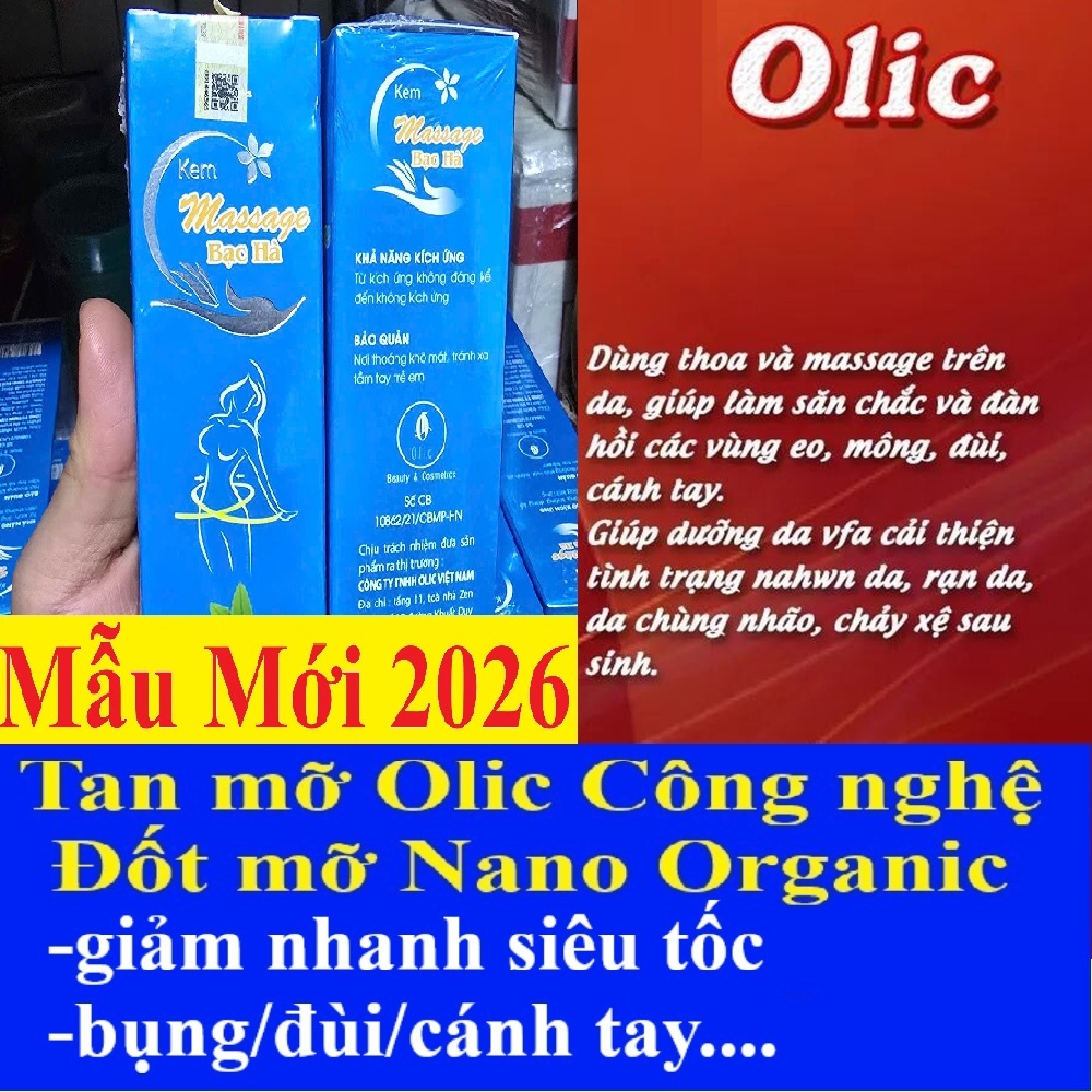Kem quế olic kem tan mỡ giảm mỡ thừa gel săn chắc 100ml chính hãng (kem massage bạc hà) Kem quế olic kem tan mỡ giảm mỡ thừa gel săn chắc 100ml chính hãng (kem massage bạc hà)