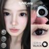 Lens Mắt Đen Baby TyNiLens CIR-V BLACK Giãn To 14.5mm cận 0-8 độ tặng khay dụng cụ [MPC cao cấp]