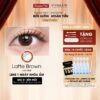 VIVIMOON lens cận 1 ngày màu nâu tự nhiên Latte Brown, kính áp tròng khóa ẩm (Giá 1 chiếc-1 bên mắt, x2 để mua 1 đôi)