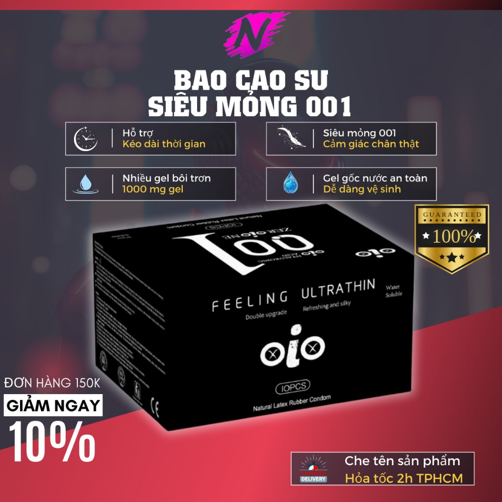 Bao cao su siêu mỏng 001 OiO kéo dài thời gian, bcs gai nhiều gel bôi trơn chống xuất tinh sớm Bao cao su siêu mỏng 001 OiO kéo dài thời gian, bcs gai nhiều gel bôi trơn chống xuất tinh sớm