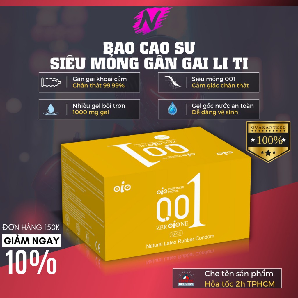 Bao cao su siêu mỏng 001 OiO kéo dài thời gian, bcs gai nhiều gel bôi trơn chống xuất tinh sớm Bao cao su siêu mỏng 001 OiO kéo dài thời gian, bcs gai nhiều gel bôi trơn chống xuất tinh sớm