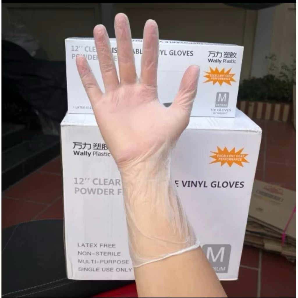 Găng Tay Trong Suốt Vinyl Dài 30cm, Găng Tay Không Bột Dai Dẻo Làm Từ Nhựa PVC Dùng Nấu Ăn, Massage, Gội Đầu Dưỡng Sinh Găng Tay Trong Suốt Vinyl Dài 30cm, Găng Tay Không Bột Dai Dẻo Làm Từ Nhựa PVC Dùng Nấu Ăn, Massage, Gội Đầu Dưỡng Sinh