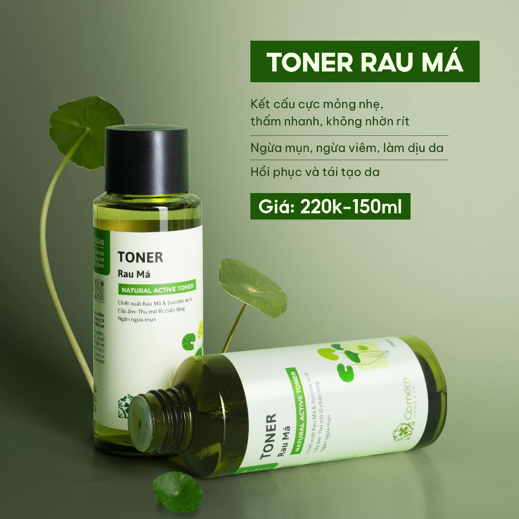 Active Toner Dưỡng Ẩm Ngừa Mụn Rau Má Dành Cho Da Mụn Da Dầu Nhạy Cảm Cỏ Mềm 150ml Active Toner Dưỡng Ẩm Ngừa Mụn Rau Má Dành Cho Da Mụn Da Dầu Nhạy Cảm Cỏ Mềm 150ml