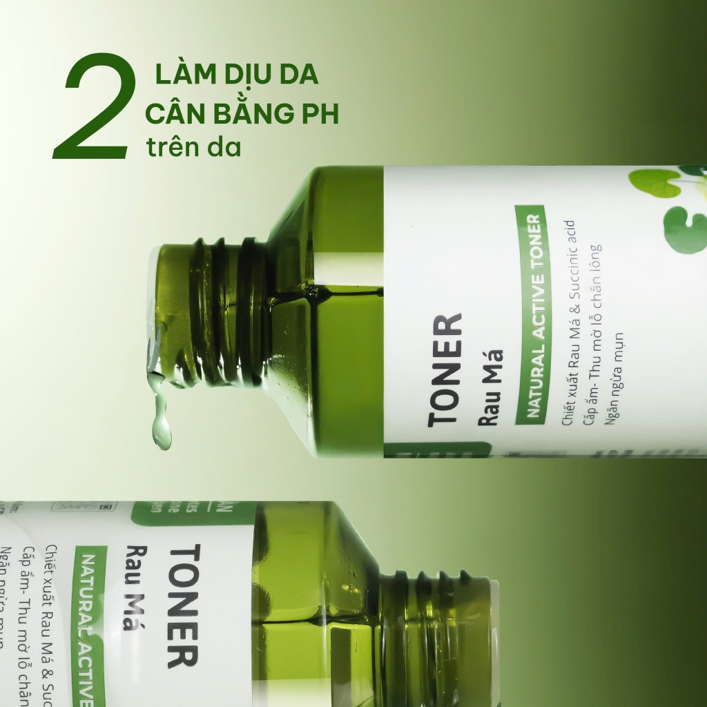 Active Toner Dưỡng Ẩm Ngừa Mụn Rau Má Dành Cho Da Mụn Da Dầu Nhạy Cảm Cỏ Mềm 150ml Active Toner Dưỡng Ẩm Ngừa Mụn Rau Má Dành Cho Da Mụn Da Dầu Nhạy Cảm Cỏ Mềm 150ml