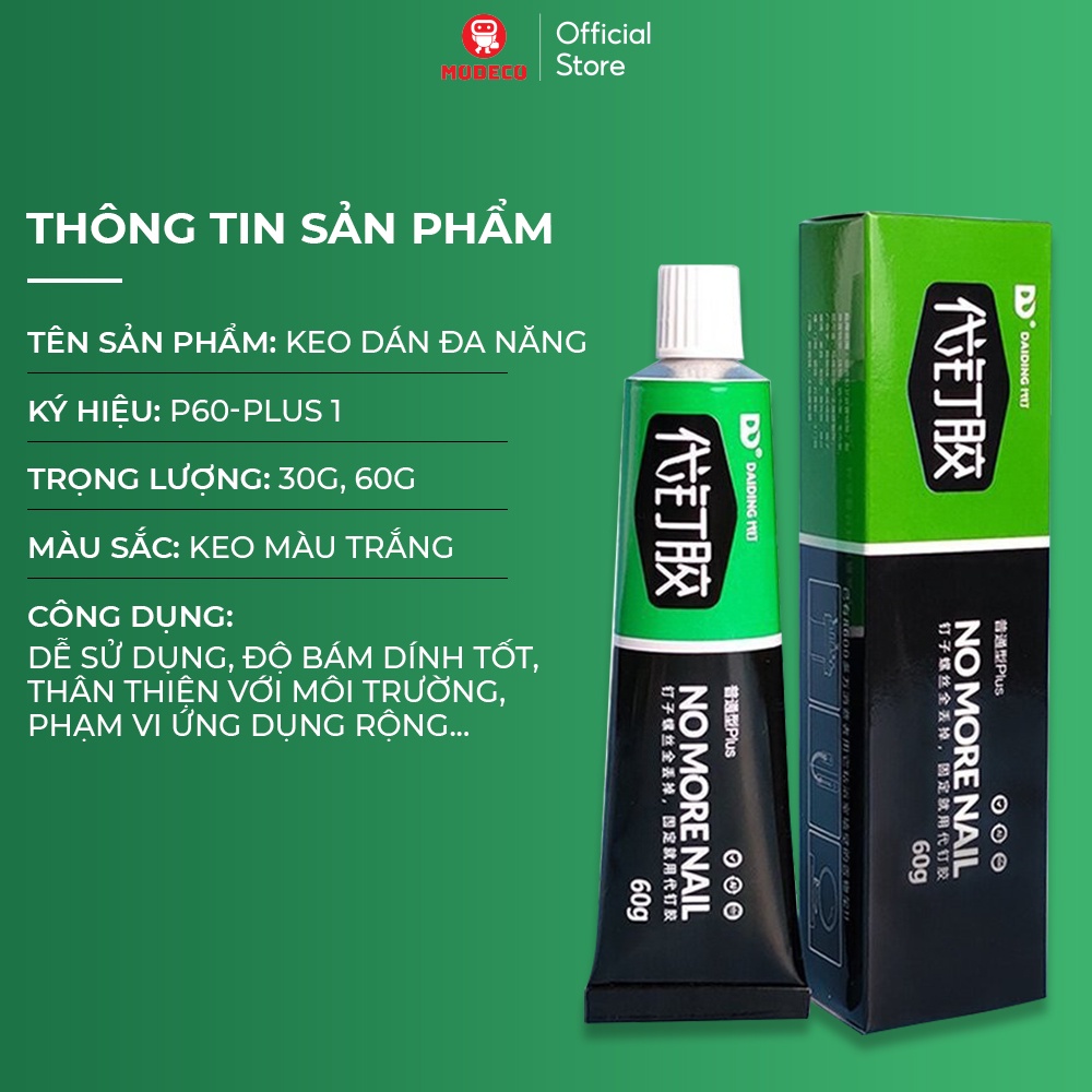 Keo Siêu Dính Đa Năng Modeco - Keo Dán Siêu Chắc Mọi Bề Mặt, Nhanh Khô, Không Làm Hỏng Bề Mặt Tường, Không Cần Khoan Đục Keo Siêu Dính Đa Năng Modeco - Keo Dán Siêu Chắc Mọi Bề Mặt, Nhanh Khô, Không Làm Hỏng Bề Mặt Tường, Không Cần Khoan Đục