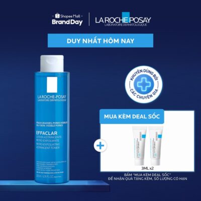 Nước cân bằng (toner) giàu khoáng dành cho da dầu La Roche-Posay Effaclar Astringent Lotion 200ml