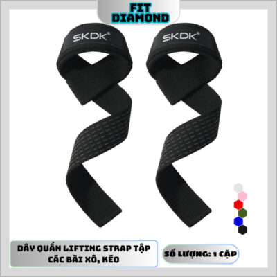 Dây kéo lưng tập Gym Lifting Straps -Hỗ trợ Deadlift, kéo tạ, lên xà (1 Đôi)