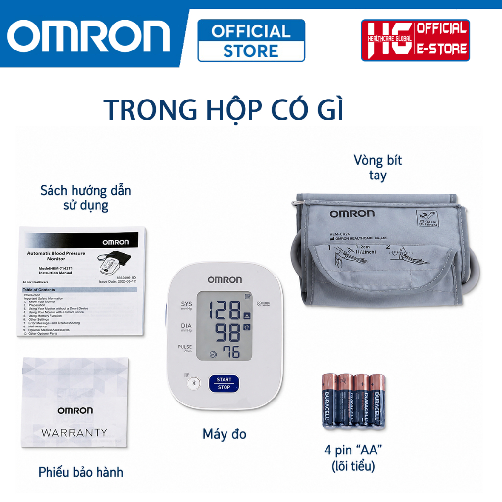 Máy Đo Huyết Áp Omron HEM-7141T1 | Kết Nối Bluetooth, Omron Connect, Bảo Hành Chính Hãng 5 Năm Máy Đo Huyết Áp Omron HEM-7141T1 | Kết Nối Bluetooth, Omron Connect, Bảo Hành Chính Hãng 5 Năm