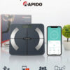 [RSB02-S] Cân Sức Khỏe Rapido Bluetooth, Cân Điện Tử Thông Minh Đo 20 Chỉ Số, BH 12 Tháng
