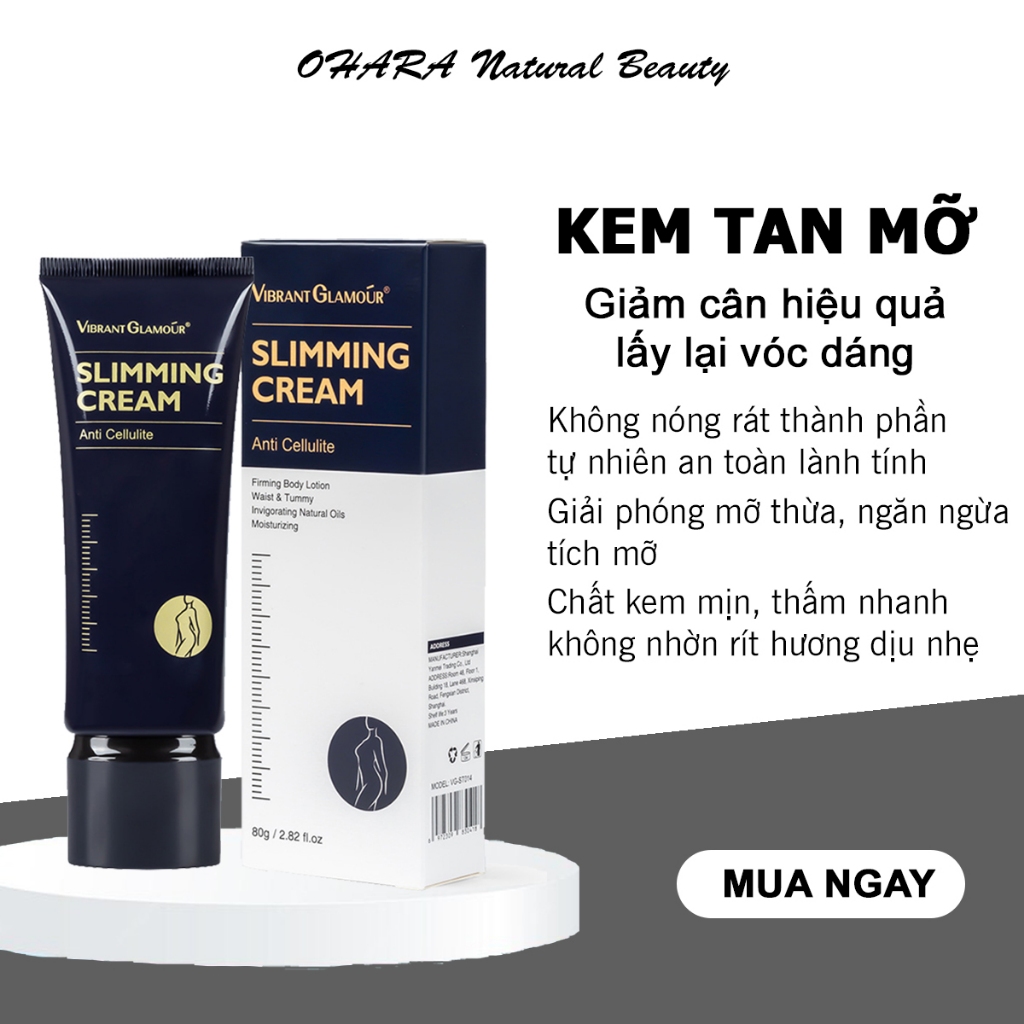 Kem Tan Mỡ Slimming Cream Kem Giảm Mỡ Bụng Giảm Béo Nhanh Chóng Hiệu Quả Toàn Thân 80g Kem Tan Mỡ Slimming Cream Kem Giảm Mỡ Bụng Giảm Béo Nhanh Chóng Hiệu Quả Toàn Thân 80g