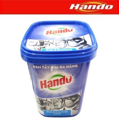Hộp kem cọ xoong nồi tẩy vết bẩn nhà bếp đa năng Hando 500g (Over & Cookware Cleaner)