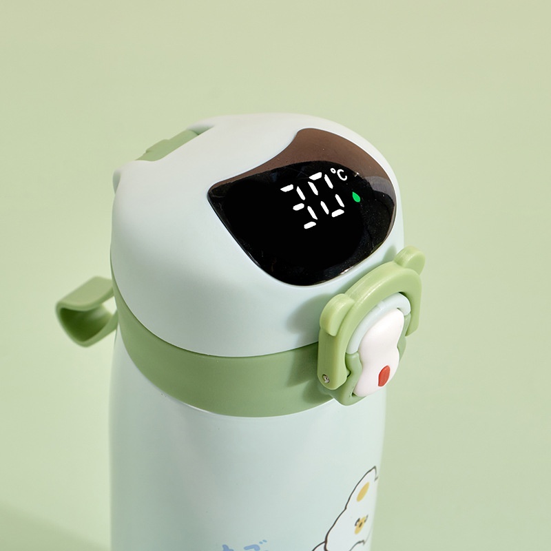 Bình Giữ Nhiệt Hiển Thị Nhiệt Độ TEM GẤU 500ml, Bình Nước Mang Đi Học Cho Bé Siêu Dễ Thương Bình Giữ Nhiệt Hiển Thị Nhiệt Độ TEM GẤU 500ml, Bình Nước Mang Đi Học Cho Bé Siêu Dễ Thương
