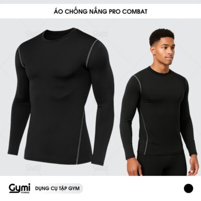 Áo Chống Nắng Tay Dài Thể Thao Nam Tập Gym Cao Cấp PRO COMBAT Bóng Đá Bóng Rổ Chơi Thể Thao - AoThunTheThao-AoTayDai
