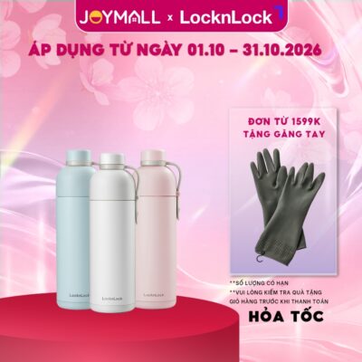 Bình giữ nhiệt LocknLock Belt Bottle LHC4267 490ml - Hàng chính hãng, thép không gỉ - JoyMall