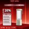 Máy xay sinh tố mini không dây Lazychef, máy xay cầm tay tích điện đa năng 3i﻿n1 công suất 150w xay khoẻ, cối 450ml
