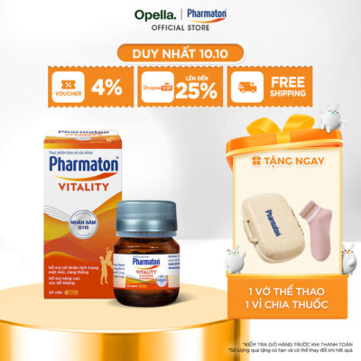 Thực Phẩm Bảo Vệ Sức Khỏe Pharmaton Vitality 30 Viên/Lọ