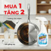 Tẩy dầu mỡ nhà bếp, tẩy nồi, nhà bếp, hút mùi, bếp gas, bếp từ, đáy xoong, đáy chảo HiKit 500g [Mua 1 tặng 2]