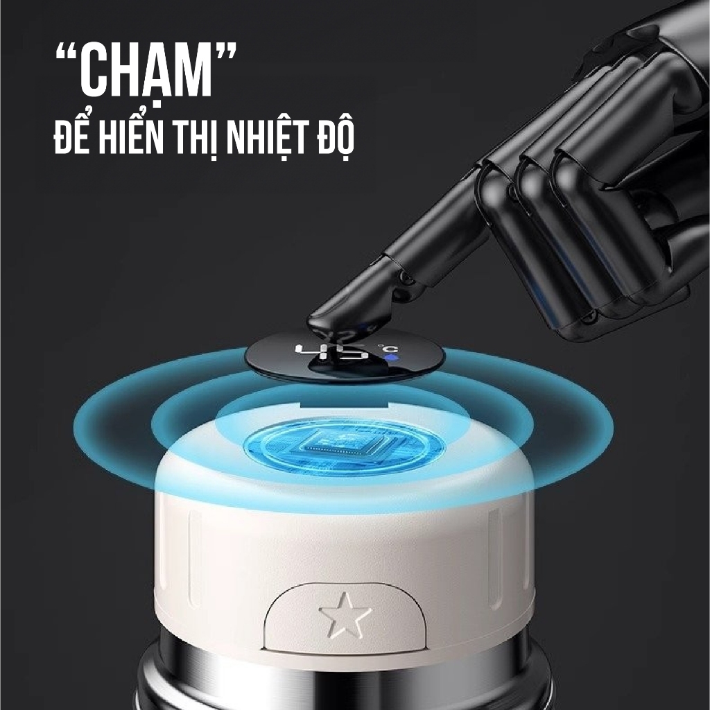 Bình giữ nhiệt NIUMI 48h 316 hiển thị nhiệt độ và nắp có tay cầm, nhiều dung tích Bình giữ nhiệt NIUMI 48h 316 hiển thị nhiệt độ và nắp có tay cầm, nhiều dung tích