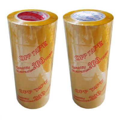 BĂNG KEO CHUẨN - LỐC 6 CUỘN BĂNG KEO 200 YARD - TRONG/ĐỤC, Lỏi Giấy 5Li Mỏng Độ Dính 55Mic CHẮC KHÔNG ĐỨT