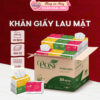 POSY_30 GÓI Giấy ăn rút cao cấp POSY LOTUS, Thùng 30 gói 300 tờ 3 lớp, mềm mịn tiện dụng
