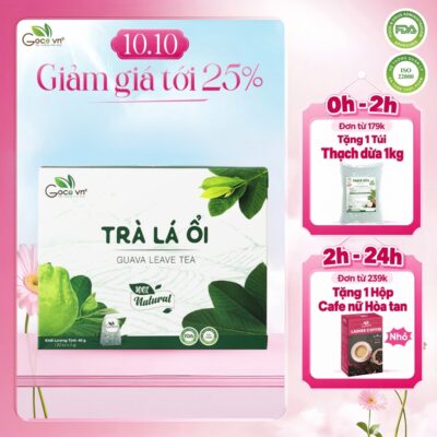 Trà lá ổi túi lọc Goce - Tan mỡ giảm cân, ngừa tiểu đường
