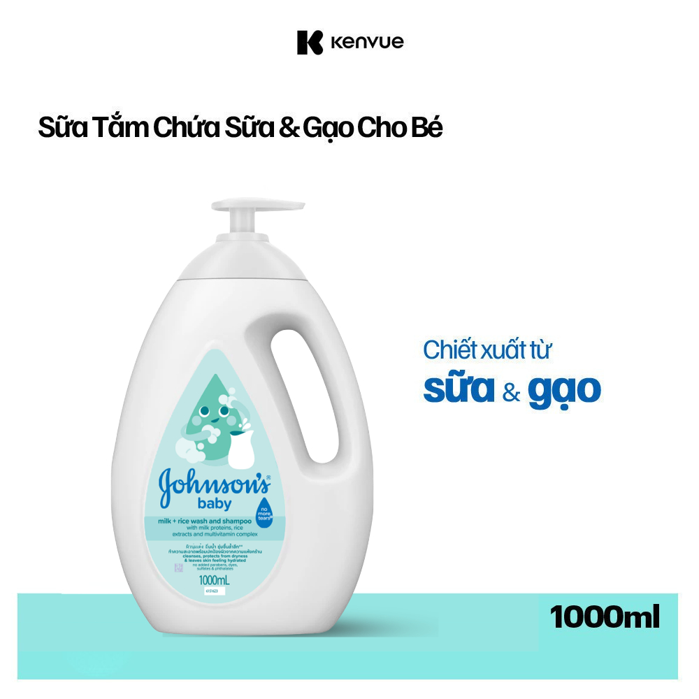 Sữa tắm Johnson's Baby chứa sữa và gạo 1000ml - 100979992 Sữa tắm Johnson's Baby chứa sữa và gạo 1000ml - 100979992
