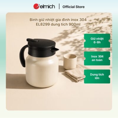 Bình giữ nhiệt gia đình inox 304 Elmich EL8299 dung tích 900ml