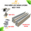 Thanh Ray Nhôm, Kẹp Biên, Kẹp Giữa, Mini Rail 16cm-20cm-30cm | Phụ Kiện Lắp Đặt Tấm Năng Lượng Mặt Trời