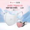 [100 CHIẾC] Khẩu trang y tế 5D Gumi 3 lớp mask kháng khuẩn lọc bụi PM 2.5