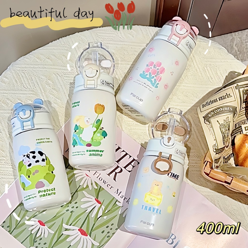 Bình Nước Giữ Nhiệt 380ML Nắp Chân Mèo Nhiều Mẫu Dễ Thương Bình Nước Giữ Nhiệt 380ML Nắp Chân Mèo Nhiều Mẫu Dễ Thương